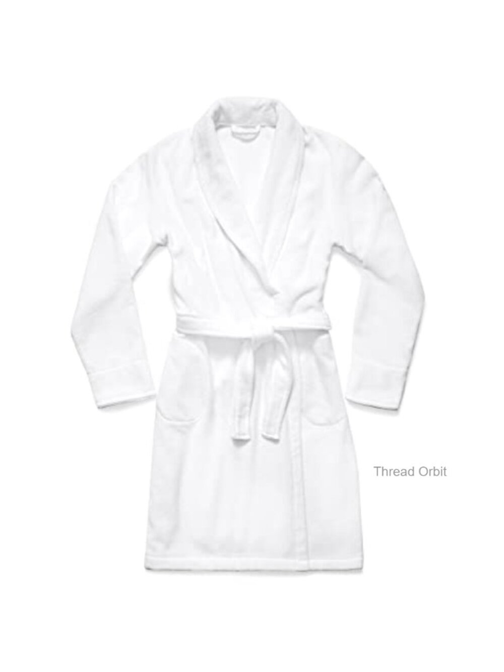 100% Turkish Cotton Plush Bath Robe Unisex Spa Robe Adjustable Tie Belt One
